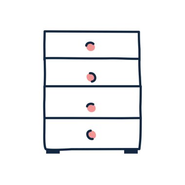 Isolated furniture doodle line fill style icon vector design