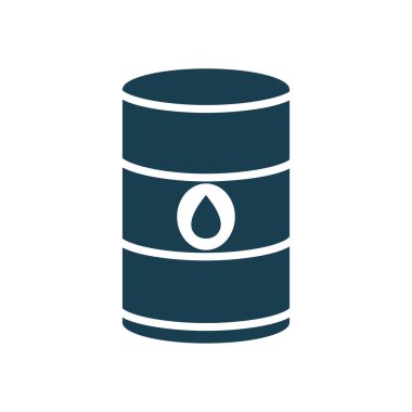 Isolated oil barrel silhouette style icon vector design