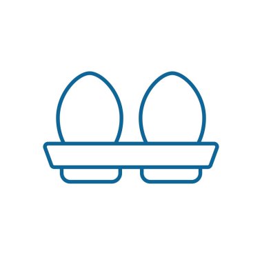 Isolated two eggs line style icon vector design