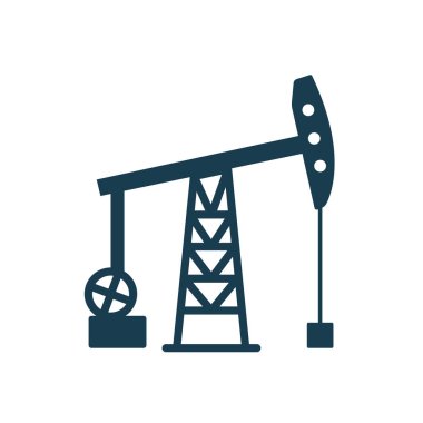 Isolated oil pump silhouette style icon vector design