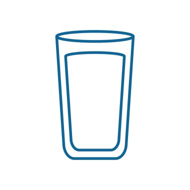 Isolated milk glass line style icon vector design