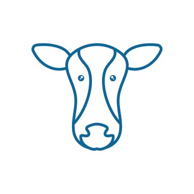 Isolated milk cow line style icon vector design