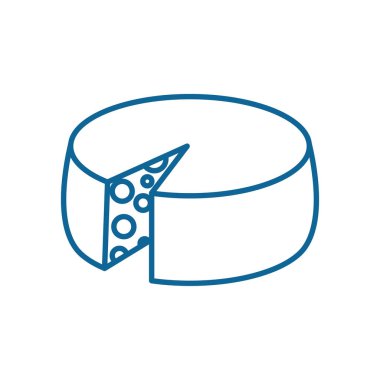 Isolated cheese food line style icon vector design