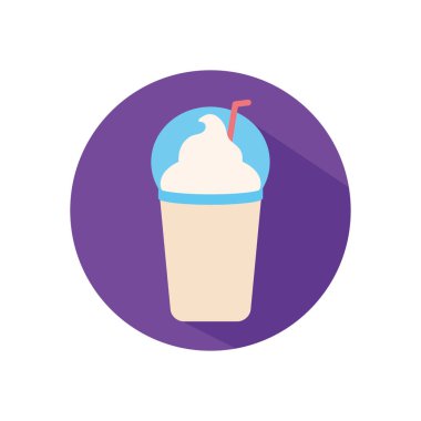 Isolated milkshake flat style icon vector design