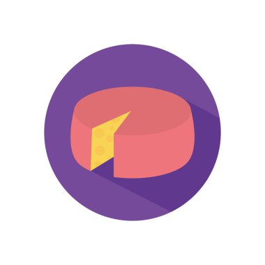Isolated cheese food flat style icon vector design