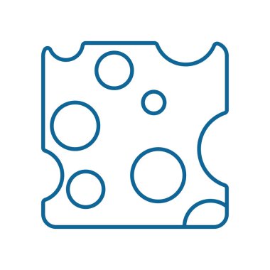 Isolated cheese food line style icon vector design