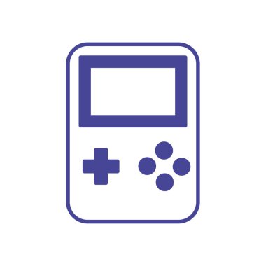 Isolated portable console line style icon vector design