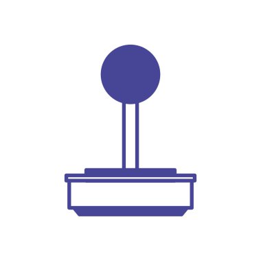 İzole video oyunu joystick çizgisi biçim vektör tasarımı