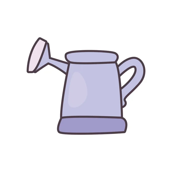 Isolated watering can line and fill style icon vector design — ストックベクタ