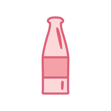 Ayrı içki şişesi çizgisi biçim vektör tasarımı