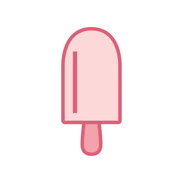 Isolated ice cream line style icon vector design — Stock Vector