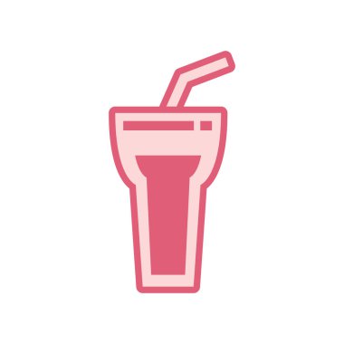 Isolated soda glass drink line style icon vector design