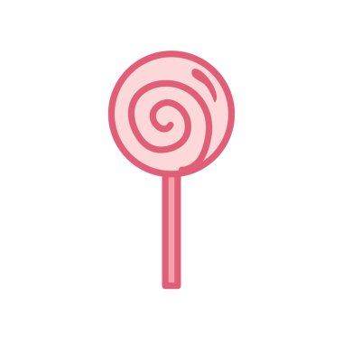 İzole edilmiş şeker çizgisi biçim vektör tasarımı