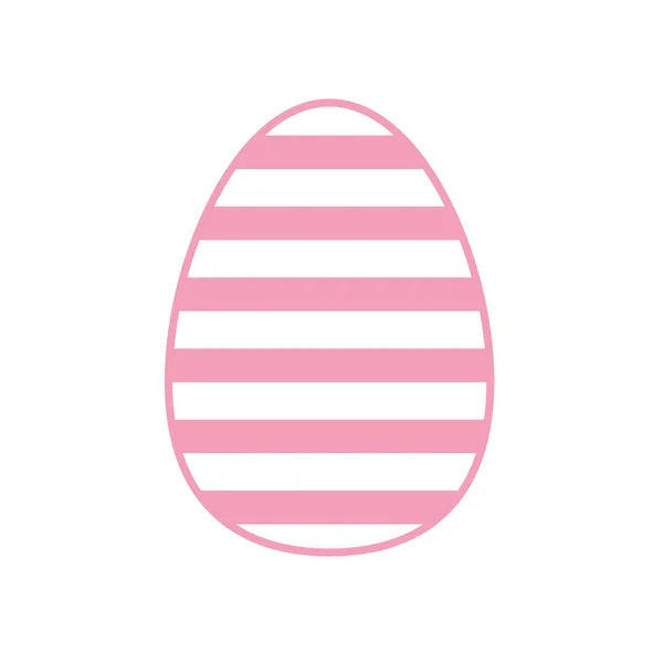 Happy easter egg line style icon vector design — Stock Vector