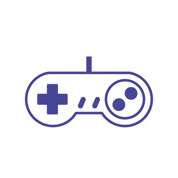 Изолированный дизайн иконок линии управления видеоиграми — стоковый вектор