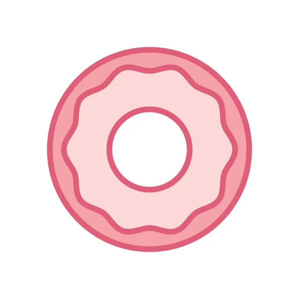 Isolated sweet donut line style icon vector design — 图库矢量图片