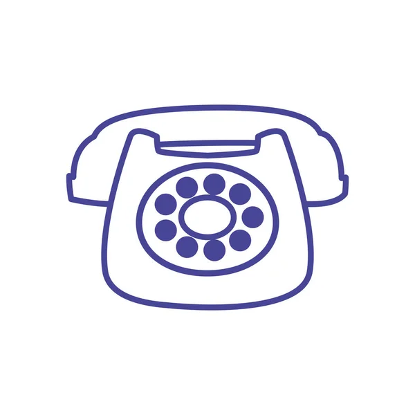 Isolated phone line style icon vector design — Stockvektor