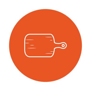 İzole edilmiş kesme tahtası blok biçim vektör tasarımı