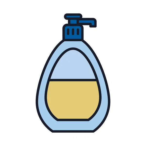 肥皂配药线和填充风格图标矢量设计 — 图库矢量图片