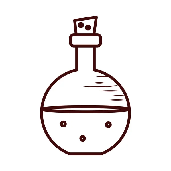 Isolé flasque d'huile style ligne icône vectoriel design — Image vectorielle