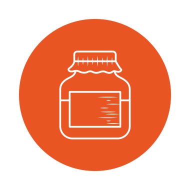 İzole edilmiş kavanoz blok biçim vektör tasarımı