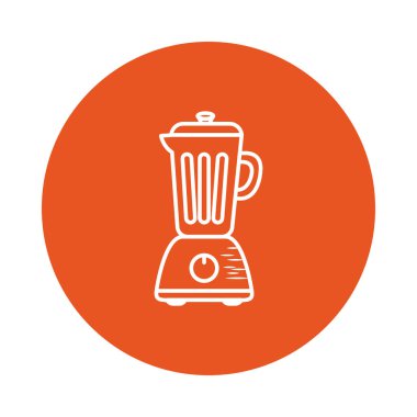 İzole edilmiş karıştırıcı blok biçim vektör tasarımı