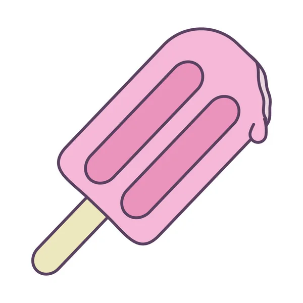 Línea de helado aislado y diseño de vectores icono de estilo de relleno — Archivo Imágenes Vectoriales