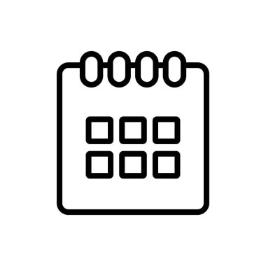 takvim çizgisi biçim vektör tasarımı