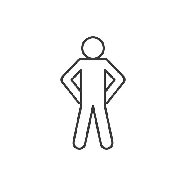Isolé avatar ligne style icône vectoriel design — Image vectorielle