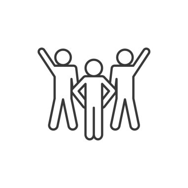 İzole edilmiş avatarlar biçim ikon vektör tasarımı