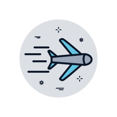 İzole uçak doldurma blok biçim vektör tasarımı