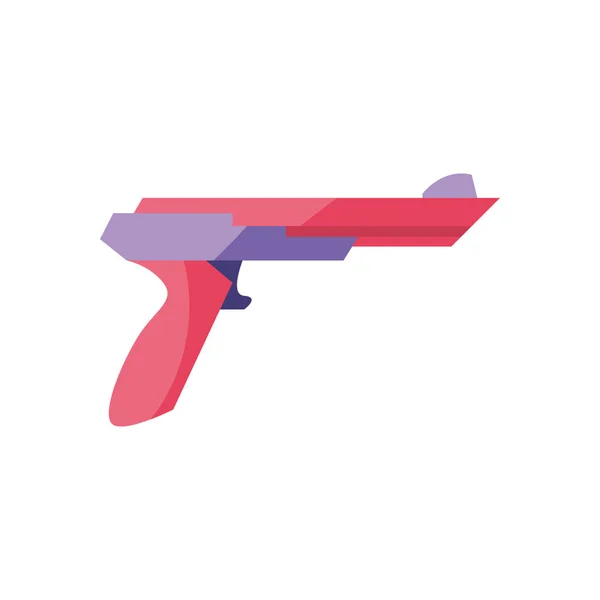 Izolowane miejsca pistolet linii styl ikona wektor projektu — Wektor stockowy