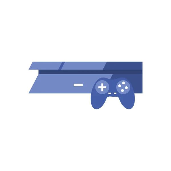 Controle de videogame isolado com design de vetor de ícone de estilo de linha de console — Vetor de Stock
