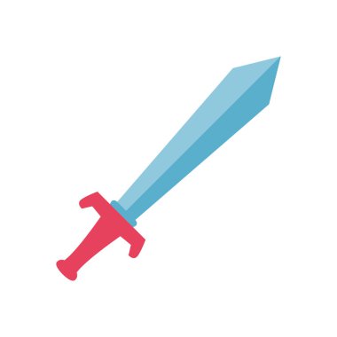 İzole edilmiş kılıç çizgisi biçim vektör tasarımı