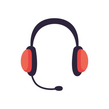 Isolated digital headphone line style icon vector design