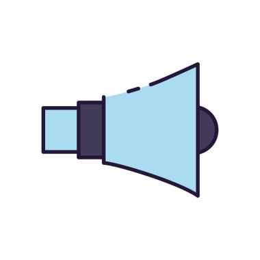 İzole müzik hacmi doldurma biçimi vektör tasarımı