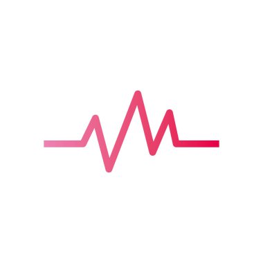 İzole dalga gradyan biçim ikon vektör tasarımı