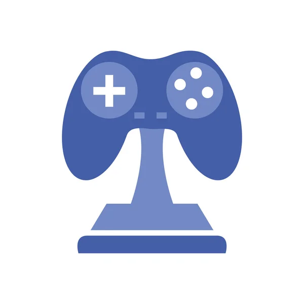 İzole edilmiş video oyunu kontrol kupa çizgisi biçim vektör tasarımı — Stok Vektör