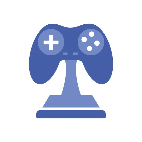 Geïsoleerde videogame controle trofee lijn stijl pictogram vector ontwerp — Stockvector