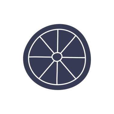 İzole edilmiş limon meyvesi siluet biçimi ikon vektör tasarımı