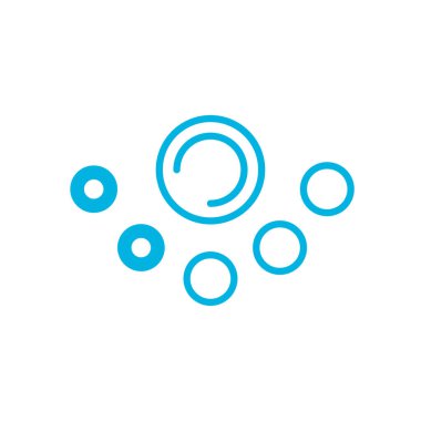 İzole edilmiş düğme ve noktalar biçimi vektör tasarımı