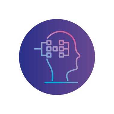 İzole devre ve baş gradyan biçim vektör tasarımı