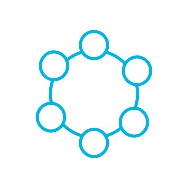 İzole noktalar devre çizgisi biçim vektör tasarımı