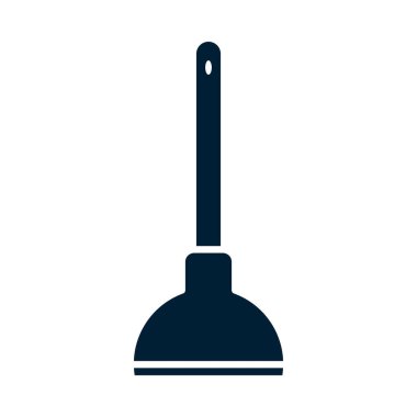 tuvalet pompası siluet biçim vektör tasarımı