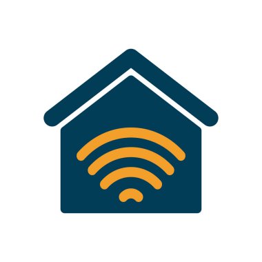 Evin içinde izole kablosuz kablosuz düz biçim vektör tasarımı