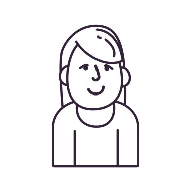 Isolated avatar man line style icon vector design