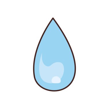 Isolated water drop fill style icon vector design