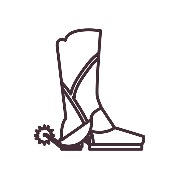 American boot feel style icon vector design — Stockový vektor