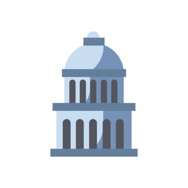 usa building fill style icon vector design