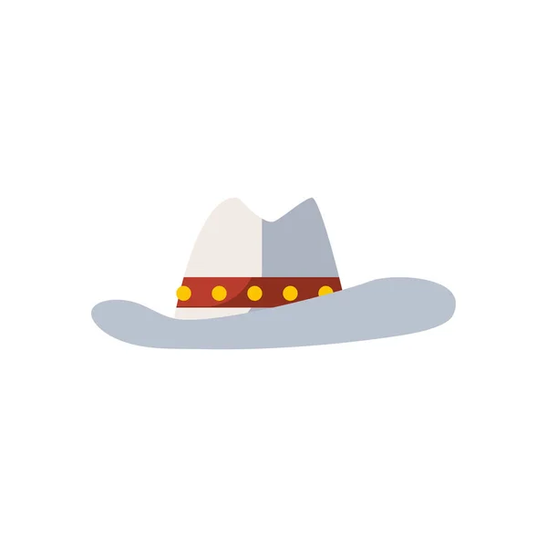 American hat fill style icon vector design — ストックベクタ